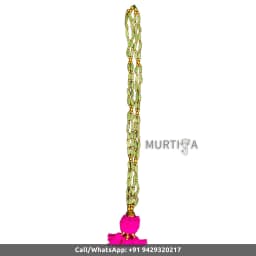 Welcome Guest Mala Cardamom Garland 2 Ft | Pink & Gold - 1