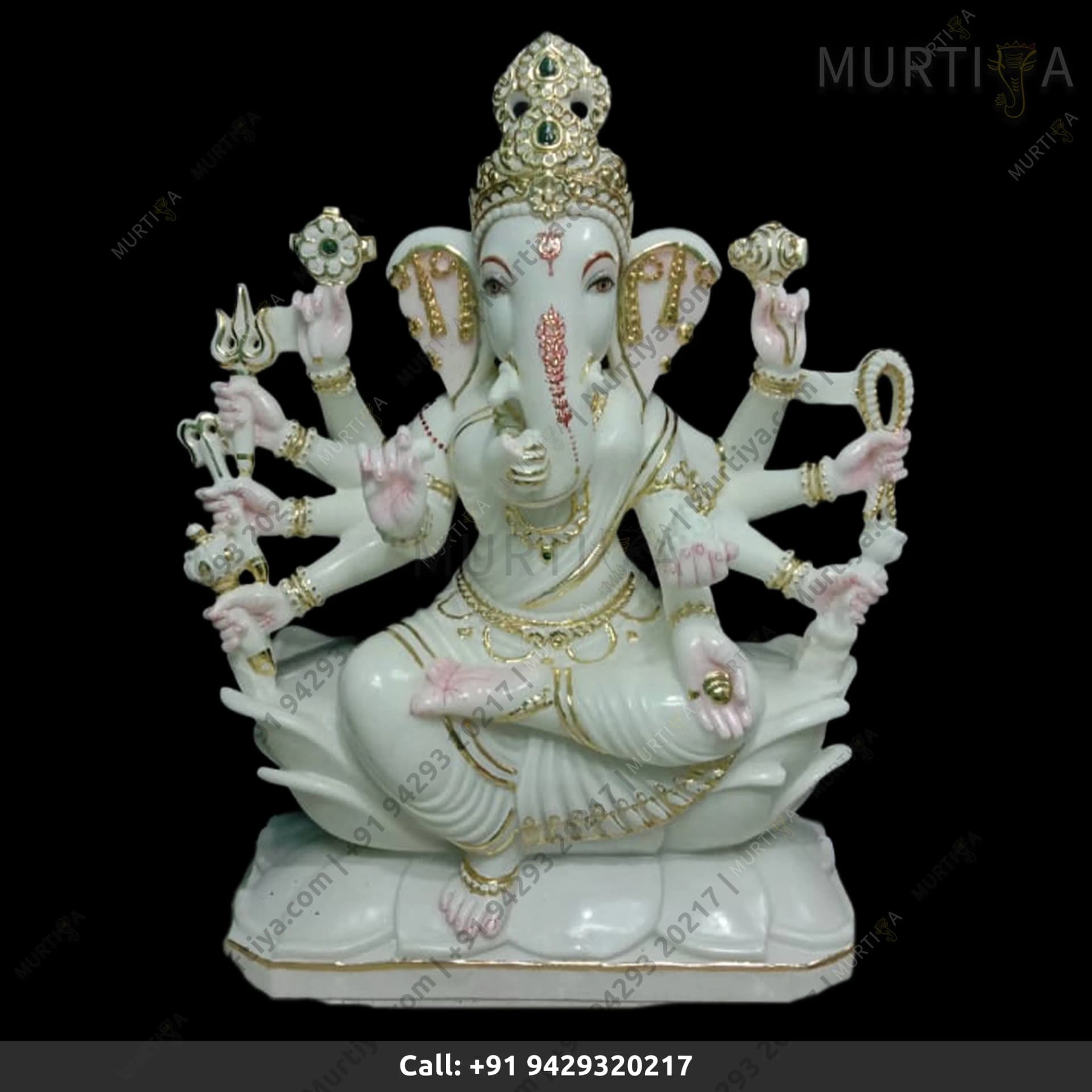 Pure Marble Vinayaki (Female Ganesha) Idol – Makrana
