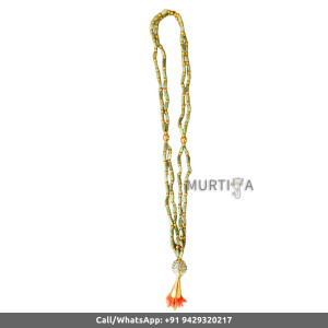 Welcome Guest Mala-Original Cardamom with Orange string string and golden beads Garland-2 Ft MilniMala-Baarat WelcomeGift-Groom Side WelcomeMala-SwagatMala-Indian Hindu WeddingGarland