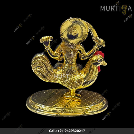 Brass Bahuchara Mata - 14 CM | 5.5 Inch