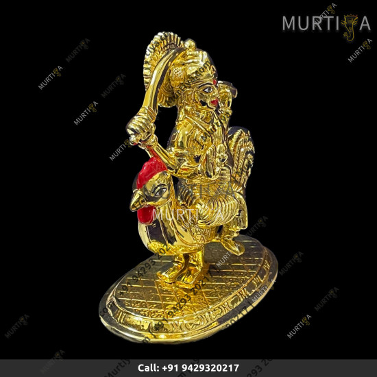 Brass Bahuchara Mata - 14 CM | 5.5 Inch Brass Bahuchara Mata - 14 CM | 5.5 Inch