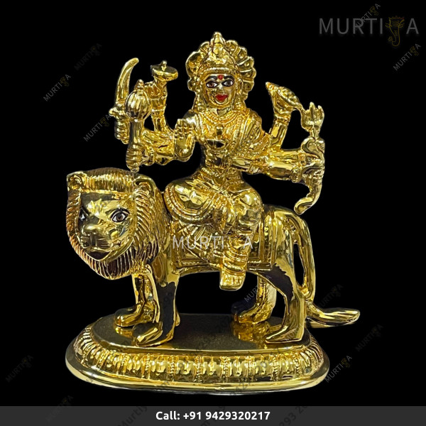 Brass Durga Maa - 14.5 CM | 5.7 Inch Brass Durga Maa - 14.5 CM | 5.7 Inch