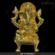 Brass Ganesh Ji - 16 CM | 6 Inch