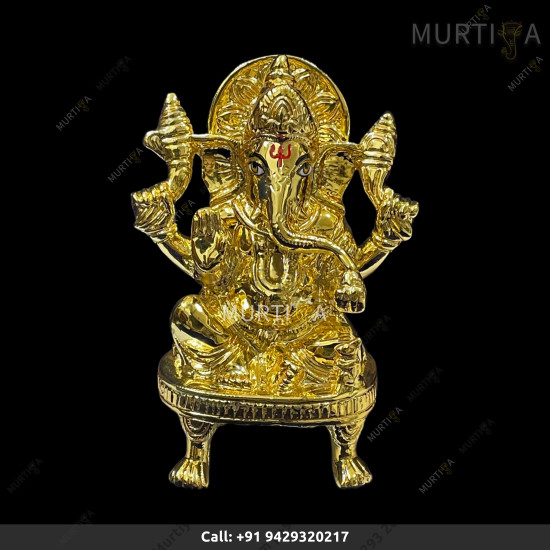 Brass Ganesha murtiya