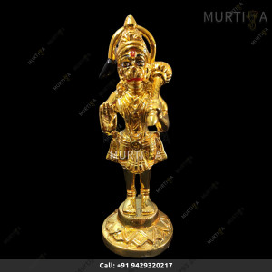 Shop Brass Hanuman Ji idol statue online @Best Price- 15 CM | 6 Inch Shop Brass Hanuman Ji idol statue online @Best Price- 15 CM | 6 Inch