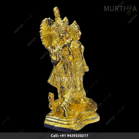 Brass Radha Krishna 21 CM | 8 Inch