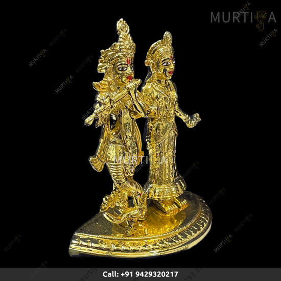 Brass Radha Krishna - 16 CM | 6 Inch