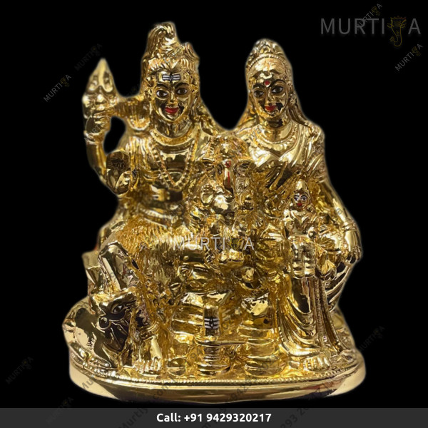 Brass Shiv Parivar - 17 CM | 6.6 Inch Brass Shiv Parivar - 17 CM | 6.6 Inch