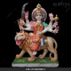Marble Durga Maa Orange And Green Saree - 24 Inch Marble Durga Maa Orange And Green Saree - 24 Inch