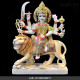 18 Inch Pure Marble Durgaa Maa with Emboss Work | best for Home - Temple - Office