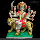Marble Durga Maa Dark Red And White Saree - 15 Inch Marble Durga Maa Dark Red And White Saree - 15 Inch