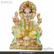 12-inch Pure Marble Ganesh Laxmi Saraswati Ma Statue-GaneshJi Laxmi JiSaraswati Ma For Diwali Pooja Laxmi Ganesh Murti For HomeTemple Office