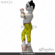 12 Inch Radha Krishna Artificial Marble Deity with Painted Clothes | Affordable Price | Best Quality