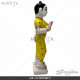 12 Inch Radha Krishna Artificial Marble Deity with Painted Clothes | Affordable Price | Best Quality