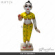 12 Inch Radha Krishna Artificial Marble Deity with Painted Clothes | Affordable Price | Best Quality