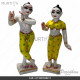 12 Inch Radha Krishna Artificial Marble Deity with Painted Clothes | Affordable Price | Best Quality