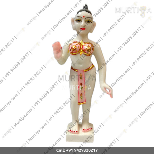 ISKCON 18 Inch Radha Krishna White Marble Statue Pure Handmade ISKCON 18 Inch Radha Krishna White Marble Statue Pure Handmade