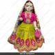 18 Inches ISKCON White Radha Krishna Marble Statue With Light Green Pink Dress Clothes-Jewellery Pure Handmade  