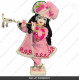 18 Inches ISKCON White Radha Krishna Marble Statue With Pink Dress Clothes-Jewellery Pure Handmade  