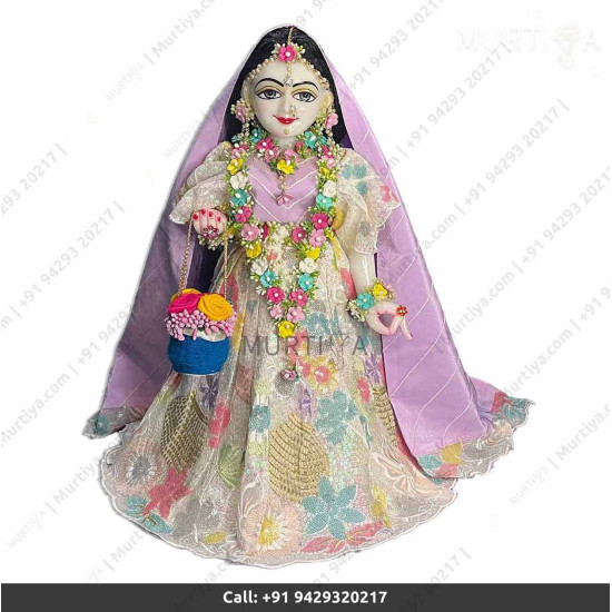 18 Inches ISKCON White Radha Krishna Marble Statue With Pink white flower style dress Clothes-Jewellery Pure Handmade 18 Inches ISKCON White Radha Krishna Marble Statue With Pink white flower style dress Clothes-Jewellery Pure Handmade