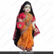 18 Inch ISKCON White Radha Krishna Marble Statue With Yellow Dress and Saree Clothes-Jewellery Pure Handmade