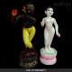 ISKCON Radha Back Krishna Marble Statue Pure Handmade With Lotus Base  