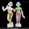 ISKCON Pure White Vietname Radha Krishna Marble Statue Pure Handmade  
