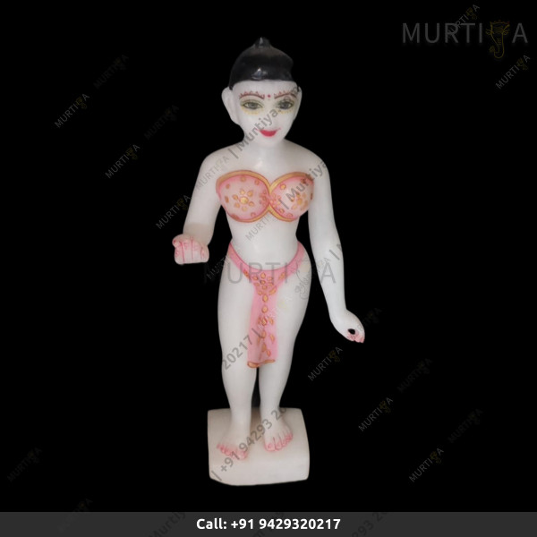ISKCON Radha Ji Young Face Marble Handmade Statue ISKCON Radha Ji Young Face Marble Handmade Statue