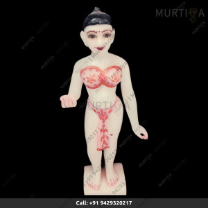 ISKCON Radha Ji Young Face Marble Handmade Statue Buy Online - Murtiya