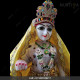 ISKCON Handmade Radha Ji With Clothe In Marble Statue  