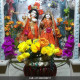 ISKCON Radha Krishna Marble Statue Pure Handmade With Orange Jewellery Clothes ISKCON Radha Krishna Marble Statue Pure Handmade With Orange Jewellery Clothes