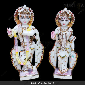 Buy Painted Krishna Ji with Stone Work Online - Murtiya.com Buy Painted Krishna Ji with Stone Work Online - Murtiya.com