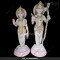Marble Ram Ji Sita Mata On Lotus Base