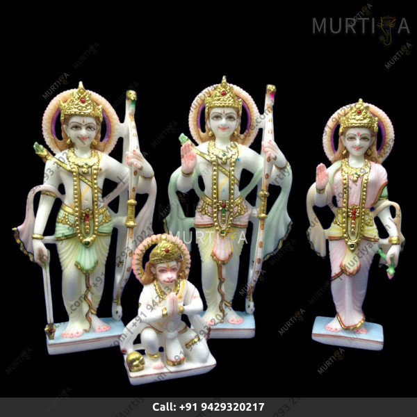 Marble Ramdabar With Light Painted Clohtes Marble Ramdabar With Light Painted Clohtes