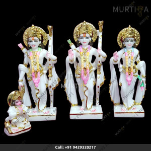Order online Ram darbar with minimal painting of clothes best for home temple | Murtiya.com Order online Ram darbar with minimal painting of clothes best for home temple | Murtiya.com